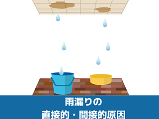 雨漏りの直接的・間接的原因｜北九州雨漏り修理専門店㈱トラストホームのイメージ