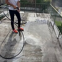 【八幡西区K様邸】屋根付き車庫の防水工事
