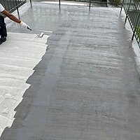 【八幡西区K様邸】屋根付き車庫の防水工事