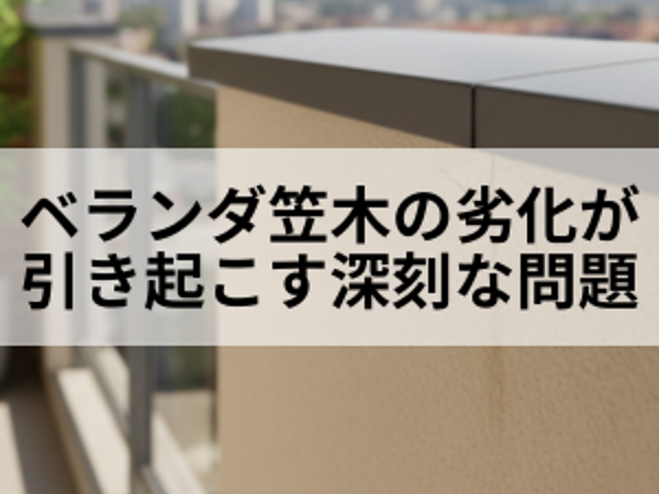 放置厳禁！ベランダ笠木の劣化が引き起こす深刻な「壁内部の腐食と雨漏り」の画像