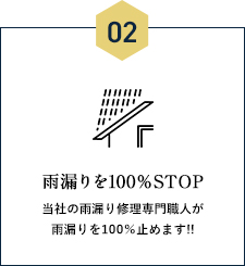 雨漏りを100%STOP